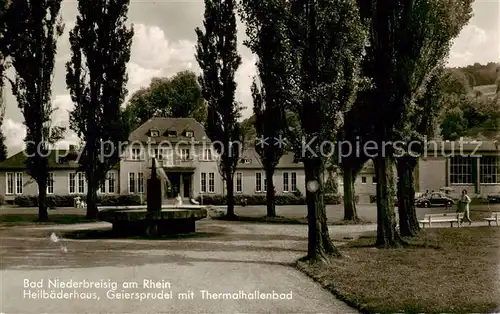 AK / Ansichtskarte 73804974 Bad_Niederbreisig Heilbaederhaus Geiersprudel mit Thermalhallenbad Bad_Niederbreisig