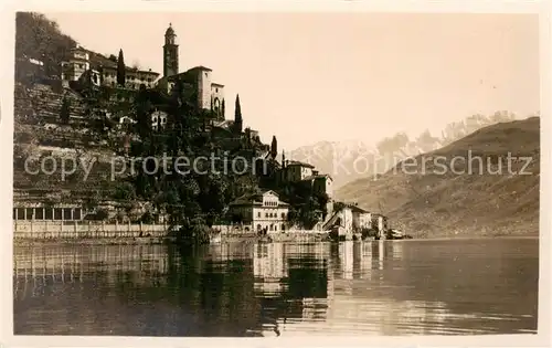 AK / Ansichtskarte Morcote_Lago_di_Lugano_TI Panorama 