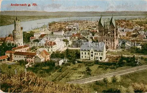 AK / Ansichtskarte 73805359 Andernach_Rhein Panorama Andernach Rhein