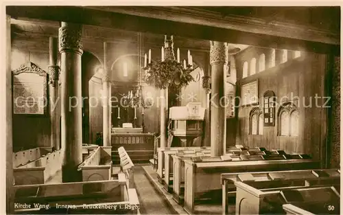 AK / Ansichtskarte 73805439 Brueckenberg_Krummhuebel_Riesengebirge_PL Kirche Wang Inneres  