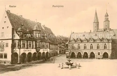 AK / Ansichtskarte 73805832 Goslar Marktplatz Goslar