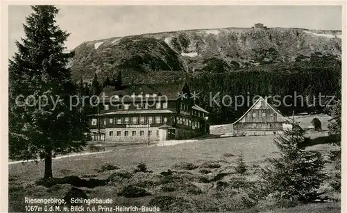 AK / Ansichtskarte 73805990 Spindlermuehle_Spindleruv_Mlyn_CZ Schlingelbaude Blick nach der Prinz-Heinrich-Baude 