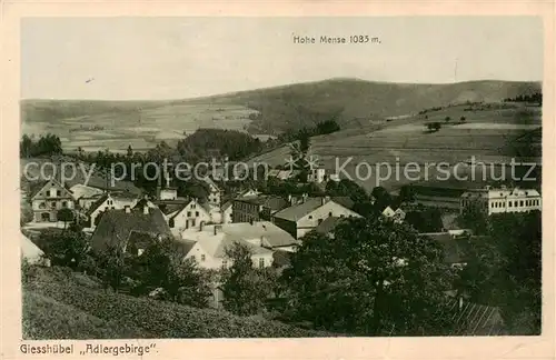 AK / Ansichtskarte 73806040 Giesshuebel_Adlergebirge_Tschechien Panorama Blick gegen Hohe Mense Giesshuebel_Adlergebirge