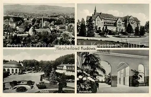 AK / Ansichtskarte 73806062 Bad_Kudowa_Kudowa-Zdroj_Niederschlesien_PL Panorama Kurhotel FuerstenhofKurplatz Wandelhalle 