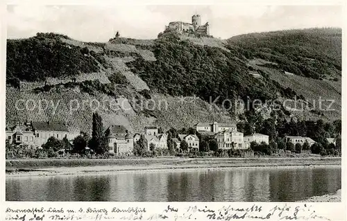 AK / Ansichtskarte 73806081 Bernkastel-Kues Moselpartie mit Burg Landshut Bernkastel-Kues