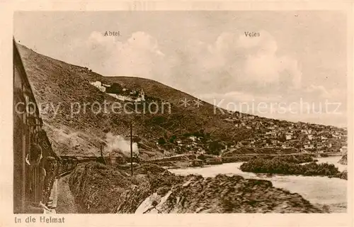 AK / Ansichtskarte 73806121 Veles_Macedonia Abtei Panorama Feldpost 