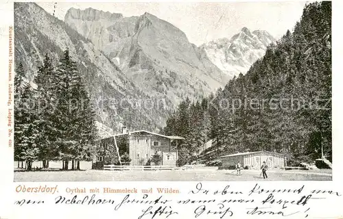 AK / Ansichtskarte 73806171 Oberstdorf Oythal mit Himmeleck und Wilden Oberstdorf