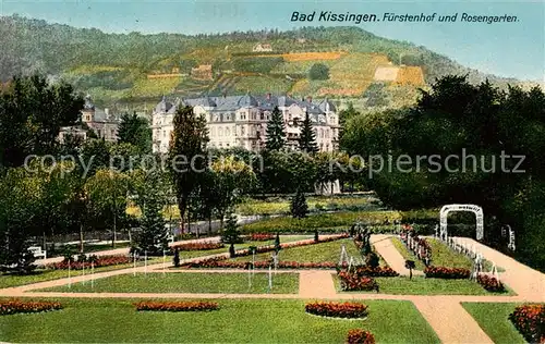 AK / Ansichtskarte 73806212 Bad_Kissingen Fuerstenhof und Rosengarten Bad_Kissingen