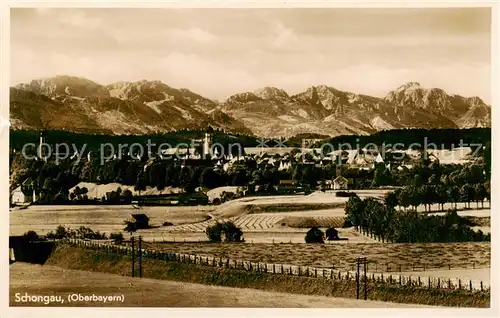 AK / Ansichtskarte 73806257 Schongau_Bayern Panorama 