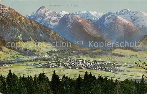 AK / Ansichtskarte 73806444 Oberstdorf Panorama Oberstdorf