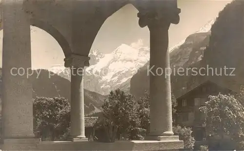 AK / Ansichtskarte Kandersteg_BE Eingang Hotel Schweizerhof Bluemlisalp Kandersteg_BE