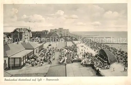 AK / Ansichtskarte 73806538 Westerland_Sylt Promenade Westerland_Sylt