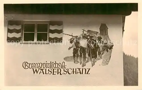 AK / Ansichtskarte 73806576 Walserschanz_Kleinwalsertal_AT Grenzwirtschaft Walserschanz 