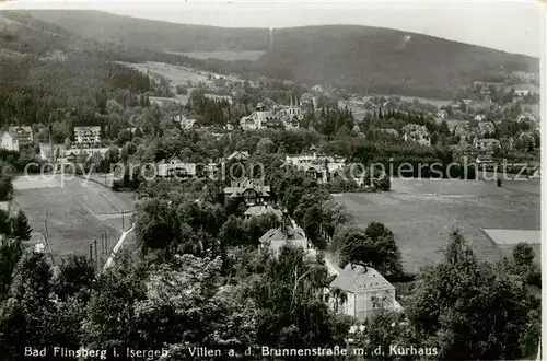 AK / Ansichtskarte 73806695 Bad_Flinsberg_Swieradow_Zdroj_PL Villen an der Brunnenstrasse mit Kurhaus 