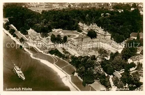 AK / Ansichtskarte 73806811 Pillnitz_Dresden Lustschloss Pillnitz Fliegeraufnahme 