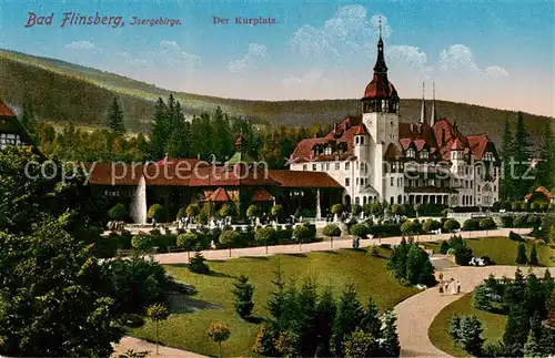 AK / Ansichtskarte 73806818 Bad_Flinsberg_Swieradow_Zdroj_PL Der Kurplatz 