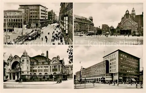 AK / Ansichtskarte 73806903 Essen__Ruhr Adolf Hitler Strasse Staedt Saalbau Am Hauptbahnhof Postamt 