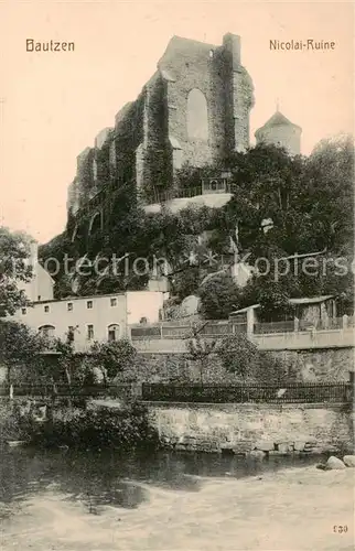 AK / Ansichtskarte 73806935 Bautzen Nicolai Ruine Bautzen