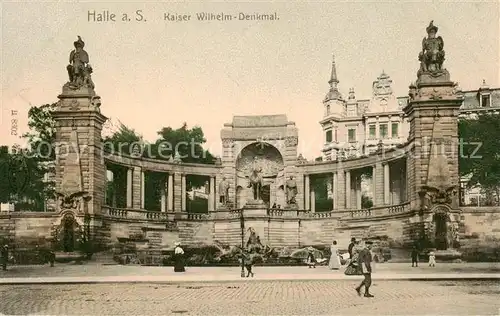 AK / Ansichtskarte 73806938 Halle_Saale Kaiser Wilhelm Denkmal Halle_Saale