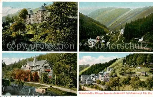 AK / Ansichtskarte 73806993 Schwarzburg_Thueringer_Wald Gesamtansicht von Villen des Sanatoriums Finkenmuehle Schwarzburg_Thueringer