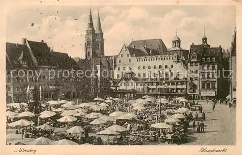 AK / Ansichtskarte 73807016 Nuernberg Hauptmarkt Nuernberg