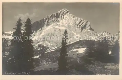 AK / Ansichtskarte 73807025 Garmisch-Partenkirchen Die Alpspitze Garmisch-Partenkirchen