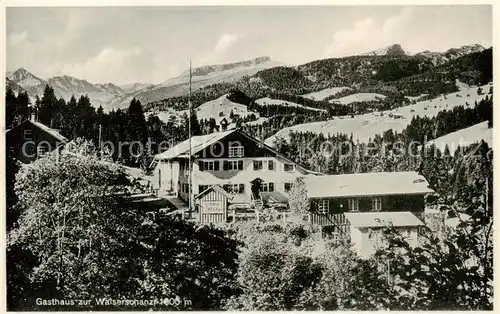 AK / Ansichtskarte 73807067 Walserschanz_Kleinwalsertal_AT Gasthaus zur Walserschanz 