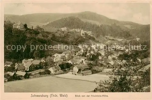 AK / Ansichtskarte 73807149 Schwarzburg_Thueringer_Wald Blick von der Friedrichs Hoehe Schwarzburg_Thueringer