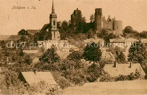 AK / Ansichtskarte 73807156 Stolpen Schloss Kirche Stolpen