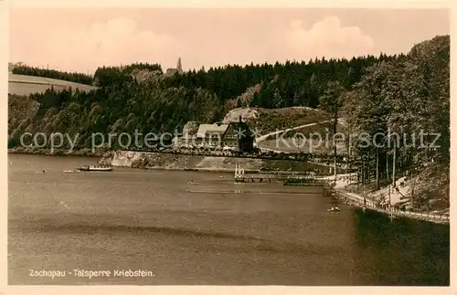 AK / Ansichtskarte 73807177 Zschopau Gaststaette Talsperre Kriebstein Zschopau