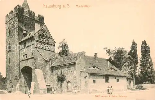 AK / Ansichtskarte 73807191 Naumburg__Saale Marienthor 