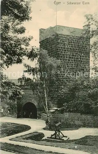 AK / Ansichtskarte 73807533 Eger__Cheb_Tschechien Schwarzer Turm 