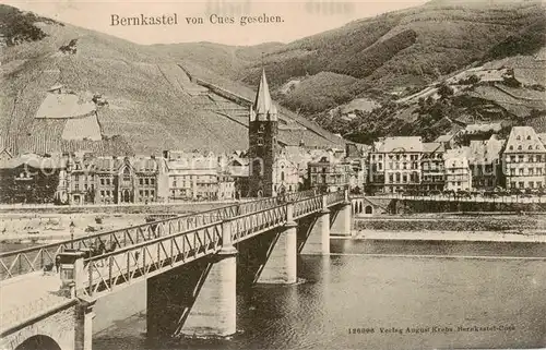 AK / Ansichtskarte 73807551 Bernkastel-Kues_Berncastel Blick von Cues 