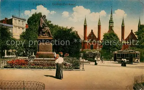 AK / Ansichtskarte 73807577 Luebeck Geibel Denkmal Luebeck