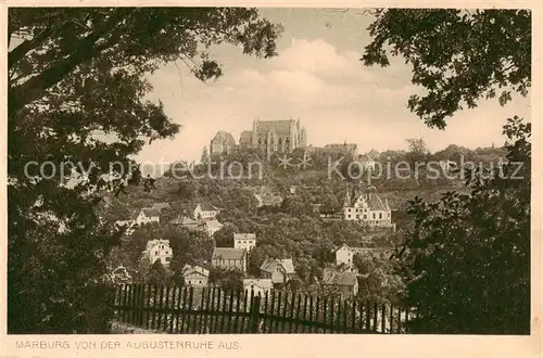 AK / Ansichtskarte 73807626 Marburg_Lahn Ansicht von der Augustenruhe aus Marburg_Lahn