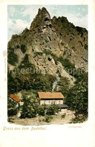 AK / Ansichtskarte 73807648 Bodethal_Bodetal_Harz Teilansicht Felsen 