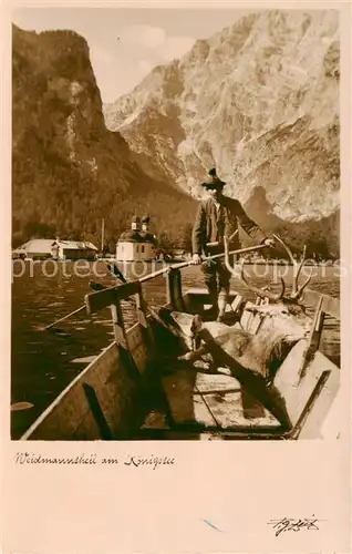 AK / Ansichtskarte 73807668 Koenigssee-Muehlleiten_Schoenau_Berchtesgaden Waidmannsheil am Koenigssee 