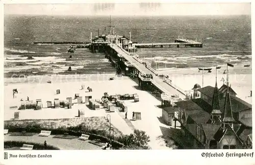 AK / Ansichtskarte 73807719 Heringsdorf__Ostseebad_Usedom Panorama Seebruecke 