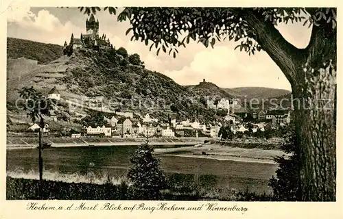 AK / Ansichtskarte 73807820 Kochem_Cochem_Mosel Blick auf Burg Cochem und Winnenburg 