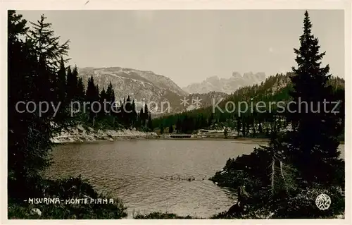 AK / Ansichtskarte 73807895 Misurina_Veneto_IT Misurina See und Monte Pirna 