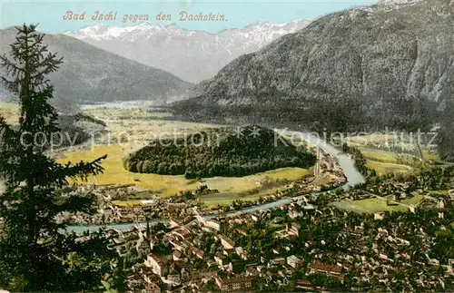 AK / Ansichtskarte 73807901 Bad_Ischl_Salzkammergut_AT Panorama Blick gegen den Dachstein Photochromiekarte 