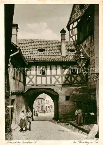 AK / Ansichtskarte 73808100 Kronach_Oberfranken Am Bamberger Tor Kronach Oberfranken