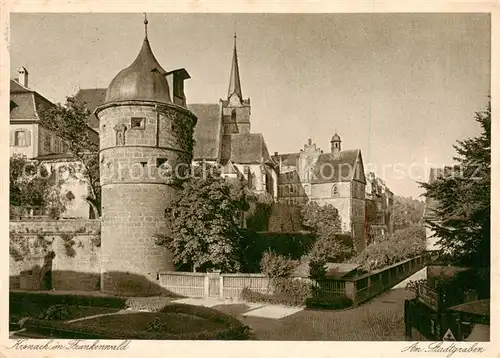 AK / Ansichtskarte 73808102 Kronach_Oberfranken Am Stadtgraben Kronach Oberfranken