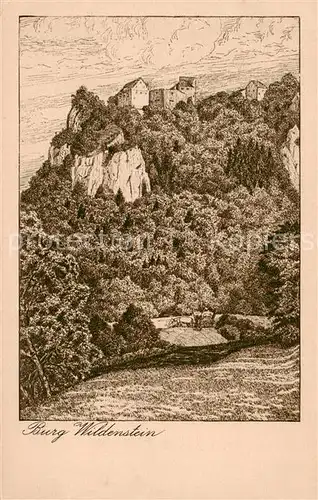 AK / Ansichtskarte 73808113 Burg_Wildenstein_Beuron Kuenstlerkarte 