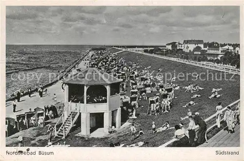 AK / Ansichtskarte 73808152 Buesum_Nordseebad Suedstrand Pavillon Buesum_Nordseebad