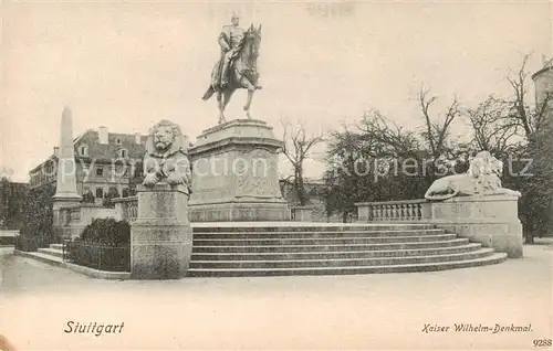 AK / Ansichtskarte 73808203 Stuttgart Kaiser Wilhelm Denkmal Stuttgart