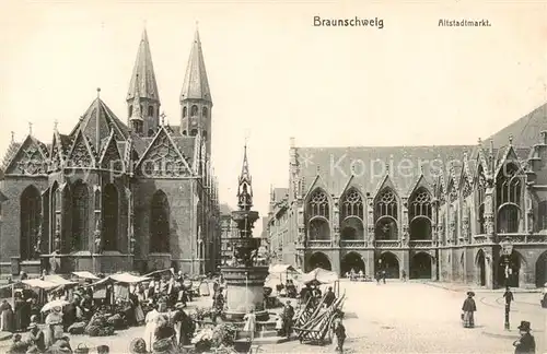 AK / Ansichtskarte 73808223 Braunschweig Altstadtmarkt Braunschweig