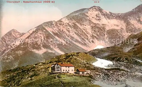 AK / Ansichtskarte 73808281 Oberstdorf Nebelhornhaus Oberstdorf