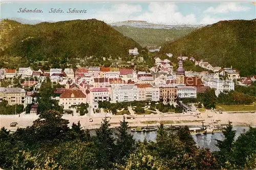 AK / Ansichtskarte 73808327 Schandau_Bad Panorama Schandau_Bad