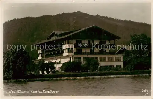 AK / Ansichtskarte 73808365 Bad_Wiessee_Tegernsee Pension Hanslbauer Bad_Wiessee_Tegernsee